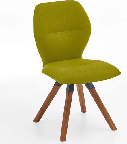 Niehoff Merlot Design-Stuhl mit Massivholz-Gestell