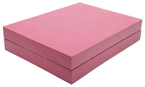 Yogistar Yogablock Schulterstand Set (2 Stück) – Bordeaux - Set aus 2 flachen Schaumblöcken, ideal für die Unterstützung beim Schulterstand. Perfekt für Yoga-Enthusiasten, die ihre Praxis vertiefen möchten.