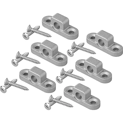 APT Vorzeltöse waagerecht Metall 6 Stück Wandöse Befestigungsösen für Wohnwagen, Wohnmobil Ösen