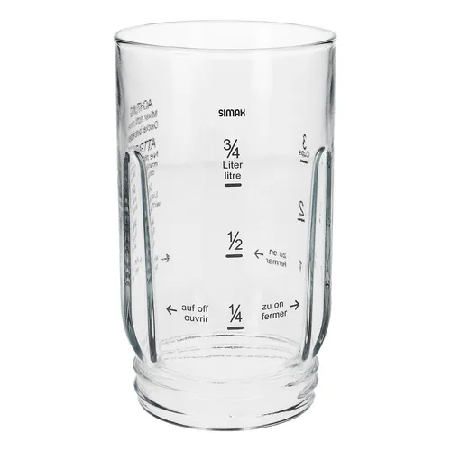 easyPART Glas Mixbecher für BOSCH 00081169 - Hochwertiger Behälter für Mixer, ideal für die Zubereitung von Smoothies und Suppen, passend für BOSCH und Siemens Modelle.
