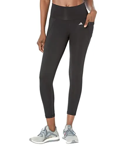 adidas Damen Optime Full-Length Leggings, Black, S - Trainingsbekleidung mit hohem Bund und seitlicher Tasche, aus 77 % recyceltem Material für besten Tragekomfort und optimale Bewegungsfreiheit.