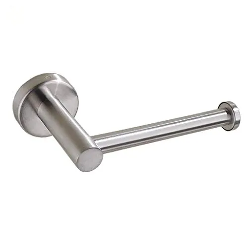 Ambiente Badserie Toilettenpapierhalter, Ersatzrollenhalter, Ersatzpapierrollenhalter 2in1 aus robustem Edelstahl matt - zur Wandmontage