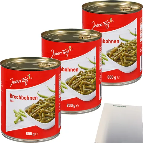 Jeden Tag Brechbohnen 3er Pack 3x850ml Packung usy Block