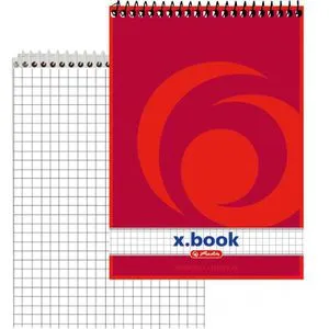 Herlitz 110734 x-book Notizblock A7 kariert 60g/qm