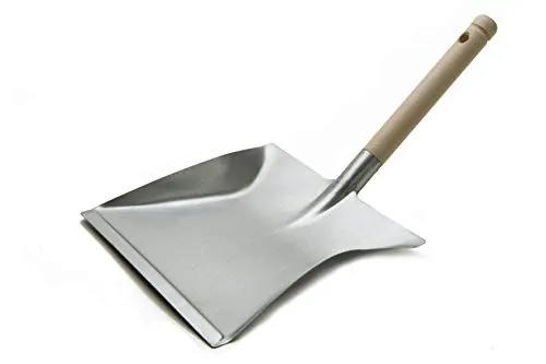 Andreas Bürsten Kehrschaufel, Metall, verzinkt, mit Holzgriff