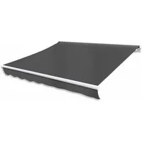 Gelenkarmmarkise Motorisiert 400 cm Anthrazit - Markise in elegantem Anthrazit, motorisiert für einfachen Bedienkomfort und perfekten Sonnenschutz auf Terrassen oder Balkonen.