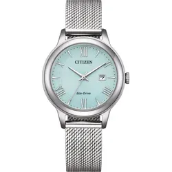 Citizen Quarzuhr Damen Solaruhr mit hellblauem Zifferblatt von CITIZEN