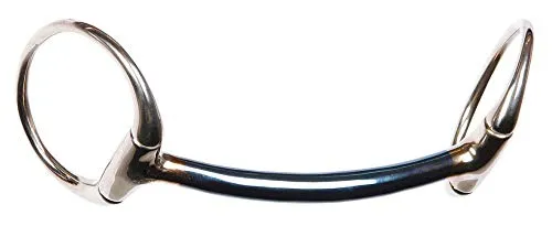 Harry's Horse Busstang gebogen Sweet Iron 12mm, Größe: 14.5 - Wassertrense mit gebogener Zahnung und Sweet Iron Mundstück, fördert die Akzeptanz beim Pferd durch Rostveränderung und erhöhten Geschmack.