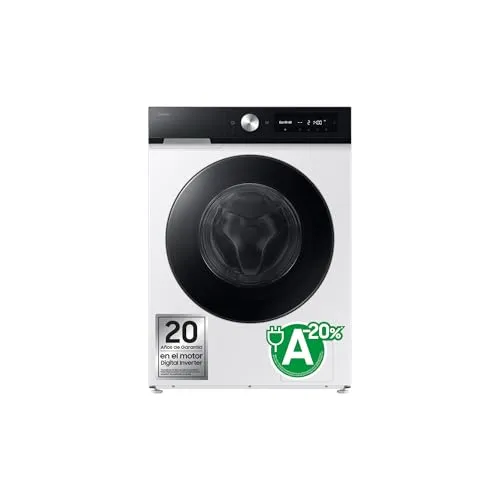 Samsung Waschmaschine 11Kg 1400U/min WW11DB7B94GEU3 - Frontlader Waschmaschine mit 11 kg Kapazität und 1400 U/min Schleuderdrehzahl. SmartThings-kompatibel für einfache Steuerung per App und mit ecobubble™ Technologie für energieeffizientes Waschen.