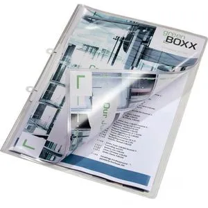 Durable Angebotsmappe 2512-19, transparent, A4, PVC, abheftbar, mit Sicht- und Innentasche