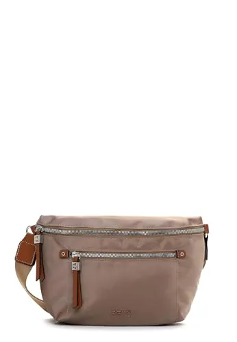 EMILY & NOAH Damen Umhängetasche Beige/Braun - Stilvolle Umhängetasche für Damen, aus hochwertigem Polyester gefertigt. Ideal für den Alltag, bietet sie ausreichend Platz und kombiniert elegantes Design mit praktischer Funktionalität.