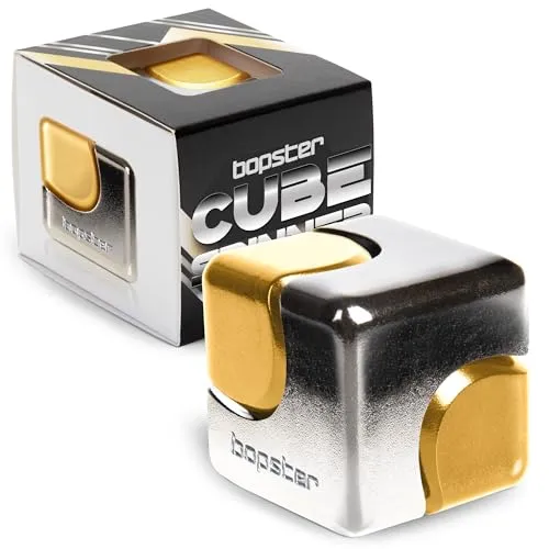 bopster Fidget Cube Handspinner aus eloxiertem Metall – Stressabbau und Konzentrationshilfe