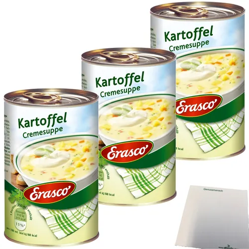 Erasco Kartoffel Cremesuppe 3er Pack 3x390ml usy Block