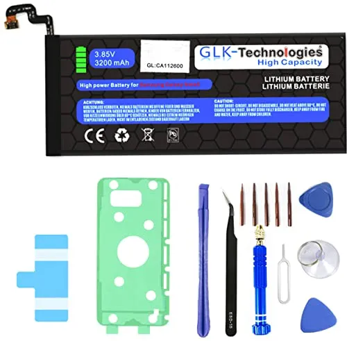 High Power Ersatzakku kompatibel mit Samsung Galaxy Note 5 SM-N920 EB-BN920ABA | Original GLK-Technologies Battery | accu | 3200 mAh Akku | inkl. Werkzeug Set Kit