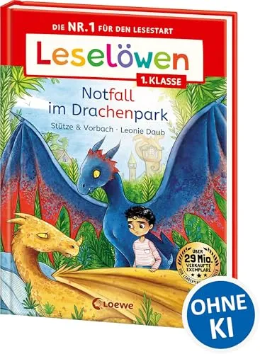 Leselöwen 1. Klasse - Notfall im Drachenpark: Die Nr. 1 für den Lesestart - Mit Leselernschrift ABeZeh - Erstlesebuch für Kinder ab 6 Jahren