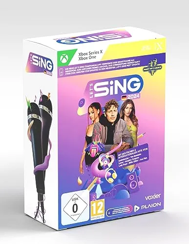 Let s Sing 2024 mit deutschen Hits - Karaoke-Spiel für Xbox One/Xbox Series X, inkl. 2 Mikros und VIP-Pass für 35 Chartstürmer und Klassiker