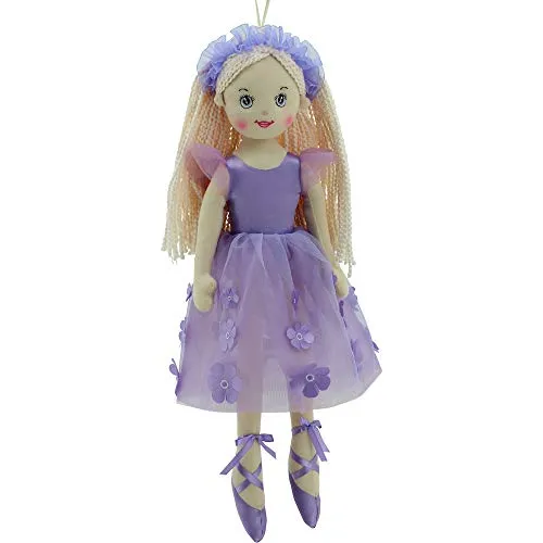 Sweety Toys 11872 Stoffpuppe Ballerina Plüschtier Prinzessin 50 cm lila