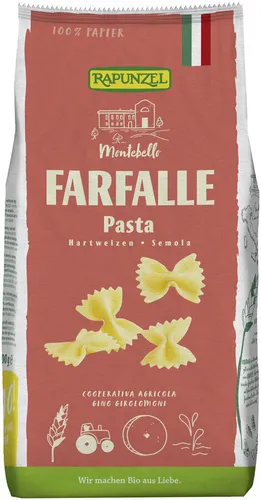 Rapunzel BIO Farfalle Semola 500g, Bio Pasta 9 EUR/kg von Rapunzel