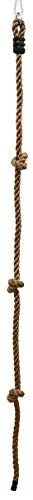 LittleTom Kinder Kletterseil 195 x 2,5 cm Outdoor Kletter-Tau Knoten-Seil Natur