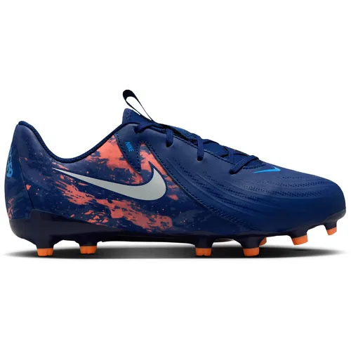 NIKE JR PHANTOM GX II ACAD FG/MG EH Kinder Fussball-Rasenschuhe - Fußballschuhe mit NikeSkin-Technologie für präzise Ballkontrolle, inspiriert von Erling Haaland und ideal für junge Talente.