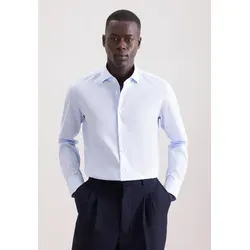 seidensticker Businesshemd Schwarze Rose Slim 1/1 Kentkragen blau S (38) - Elegantes Slim Fit Businesshemd aus 100% Baumwolle, pflegeleicht und bügelfrei. Ideal für den modernen Büro-Look mit Kentkragen und strukturiertem Design.