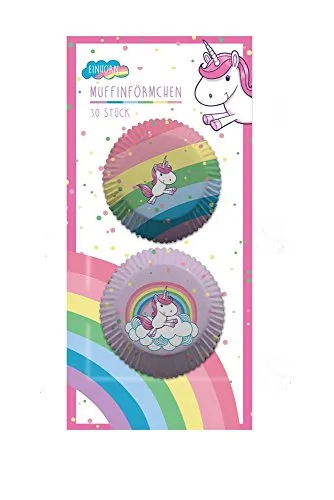 p:os Einhorn 30 Muffinförmchen