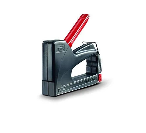 Novus Handtacker J-01, Hobby-Tacker aus ABS-Kunststoff, Griffverriegelung, Ideal für den Einsatz im Garten oder Haushalt