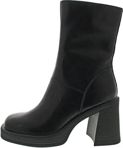 STEVE MADDEN Stiefelette Schwarz 39 EU - Elegante Stiefelette in Größe 39 EU mit 7 cm Blockabsatz. Hergestellt aus hochwertigem Leder, bietet sie Komfort und Stil für jeden Anlass.