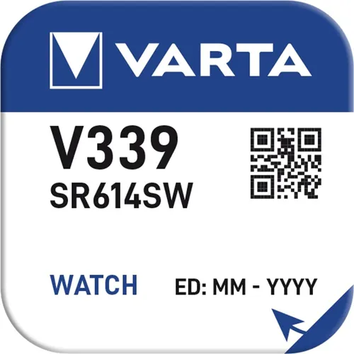 V339 Uhrenbatterie Knopfzelle = SR614SW VARTA