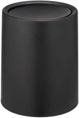 WENKO Schwingdeckeleimer Atri Schwarz in schwarz von WENKO