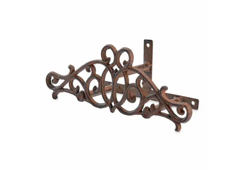 Mirabeau Gartenfigur Schlauchhalter Dorhal antikbraun - Eleganter Schlauchhalter aus kunstvoll geformtem Eisen im nostalgischen französischen Stil. Ideal zur ordentlichen Aufbewahrung Ihres Gartenschlauchs und ein dekorativer Blickfang für Garten und Terrasse.
