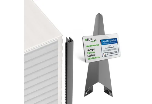 Hexim Verkleidungspaneel, (Siding Fassadenpaneele außen Fassadenverkleidung wetterfest Kunststoffpanelee PVC-U Verkleidung Außenwand Hausverkleidung UV-beständig