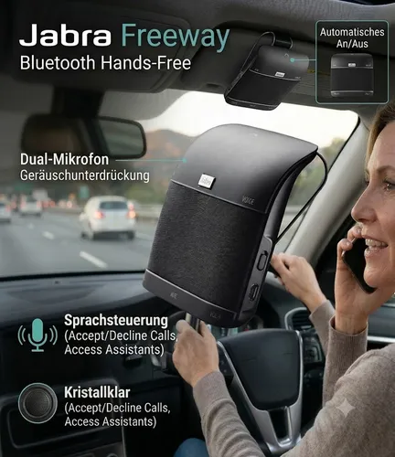 Jabra Freeway Bluetooth KFZ-Freisprecheinrichtung - Schwarz