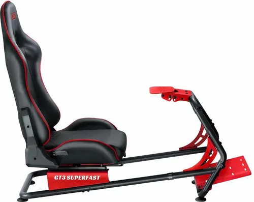 OPLITE Cockpit GT3 Superfast V2 - Der perfekte Fahrsimulator für GT/Rally - VR Gaming Möbel - Robustes Design aus hochwertigen Materialien, ideal für Körpergrößen von 1,35m bis 1,95m und max. 100kg, bietet ein realistisches Simracing-Erlebnis.