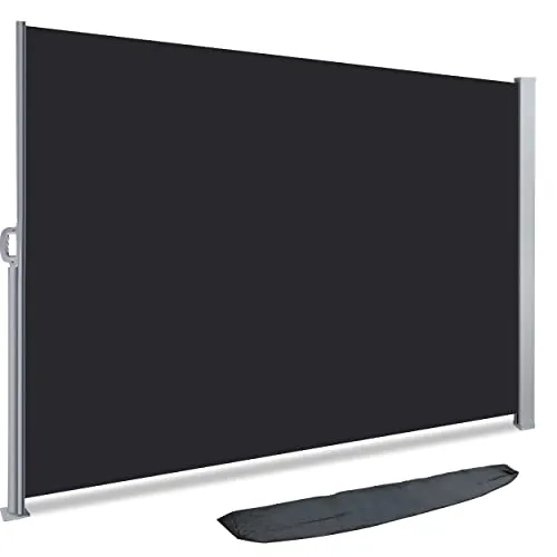 VOUNOT Ausziehbare Seitenmarkise für Balkon und Garten - Markise 180 x 300 cm, idealer Sicht- und Windschutz, wasserdicht und UV-beständig für mehr Privatsphäre im Freien.