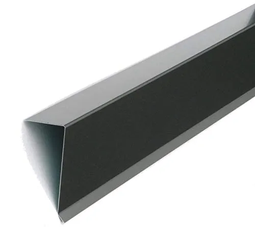 Dachrand-Blech Alu Anthrazit Grau 80 x 155 mm - Baumaterial - Hochwertiges Aluminiumblech, UV-beständig mit Schutzfolie, ideal für Dachabschlüsse und Fassadenverkleidungen.