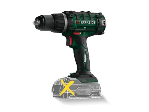 Parkside Akku-Bohrschrauber PABS 20-Li X20V im Transportkoffer - Akkuschrauber mit leistungsstarkem Motor, 2-Gang-Getriebe und stufenloser Geschwindigkeitsregelung. Ideal für präzises Arbeiten, kompatibel mit PARKSIDE X 20V Akkus.