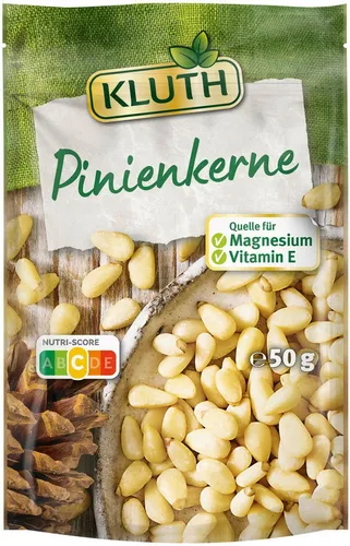 KLUTH Knabberei, Kluth Pinienkerne 50g hochwertig und lecker für bewussten Genuss