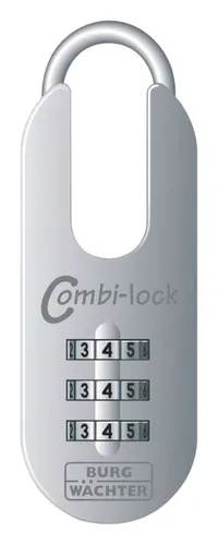 Burg-Wächter Zahlen-Hangschloss 71/25 SB verchromt - 71 25 SB