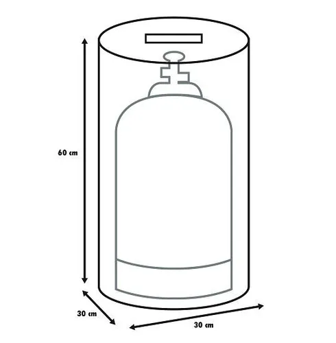 Primaster Schutzhülle Gasflaschen 11 kg Abdeckhaube Cover Gasflaschenschutzhülle