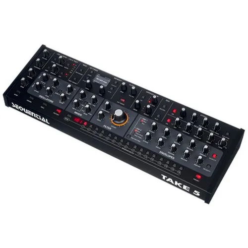 Sequential Take 5 Desktop Modul B-Stock - B-Stock Synthesizer; 5-stimmiger Analogsynthesizer mit umfangreichen Klangerzeugungsmöglichkeiten und voller Garantie; ideal für kreative Musiker und Produzenten.