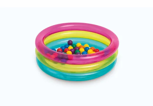 Suchy basen z piłeczkami dmuchany kojec plac zabaw 86x25 cm INTEX 6941057446745