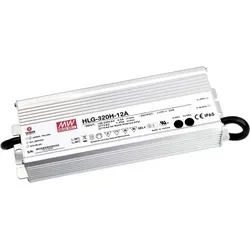Mean Well HLG-320H-12A - LED-Treiber 264W 12V DC, Metallgehäuse, IP65 Schutzklasse für optimale Sicherheit und Leistung