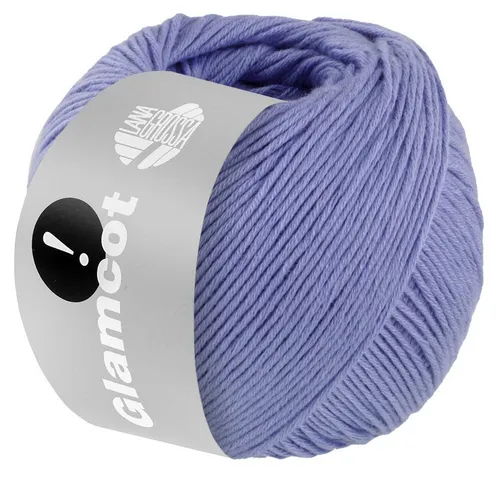 LANA GROSSA GLAMCOT Häkelwolle, 155 m (zart glänzende, multifile Baumwoll-Viskosemischung), 50 g