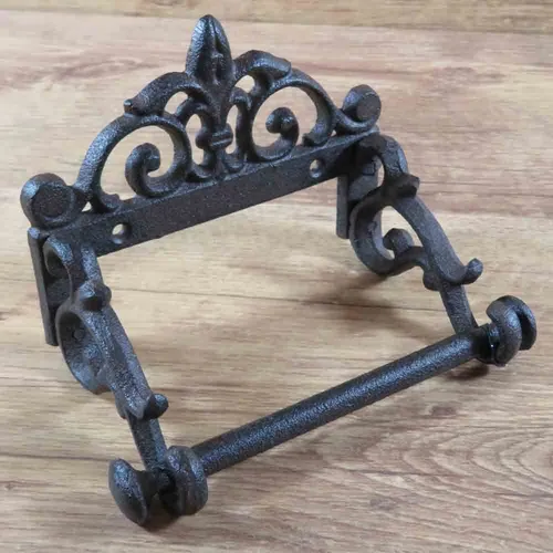 WC Rollenhalter Gusseisen Toilettenpapierhalter Klopapierhalter DC-045S-B