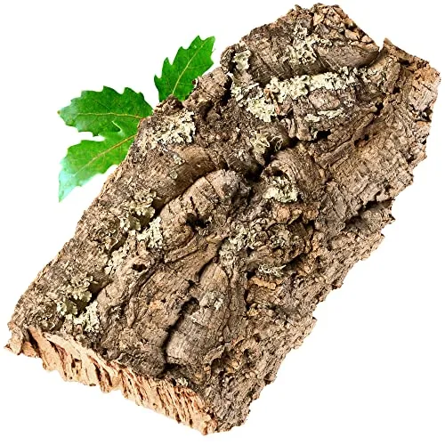 Produktbild Korkrinde Korkstück, 30 x 15 cm (Naturkork, Zierkork) gereinigt & desinfiziert – ideal für Haustiere (Nager + Vögel) oder Basteln & Hobby (Modellbau), unbehandelte Rinde von der Korkeiche, flach