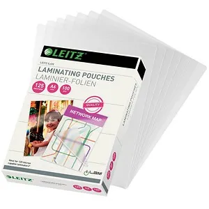 P074 Leitz 33806 Folientasche 125 Micron A6 100St NEU von Leitz