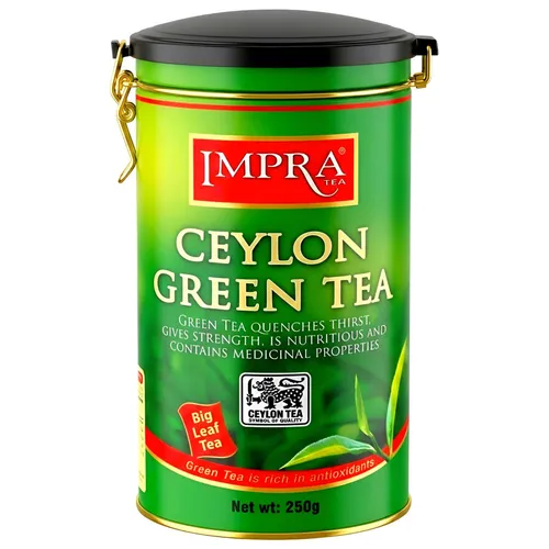 Produktbild Impra loser grüner Ceylon Tee 250g Grüntee Metalldose