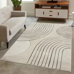 Carpet City Teppich BONITO 7170 – Rechteckiger Kurzflor-Teppich mit 3D-Effekt - Modernes Design für jeden Raum! Der Teppich 