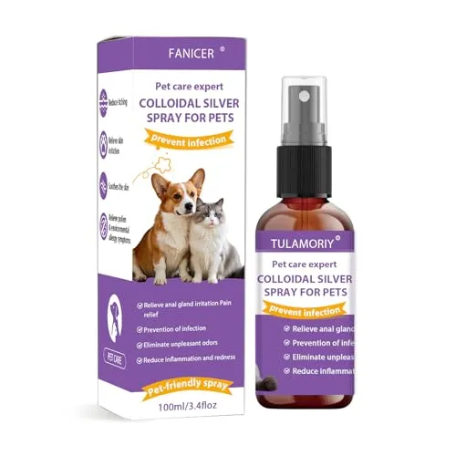 TULAMORIY 100ml-Anti Juckreiz Spray für Hunde,Hautpflegespray Für Haustiere (Hunde, Katzen, Pferd),Juckreizspray,lindert effektiv Juckreiz und trockener Haut,clevere Pflegeformel